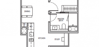 the-orie-floor-plan-1-bedroom-plus-study-type-a1s-singapore